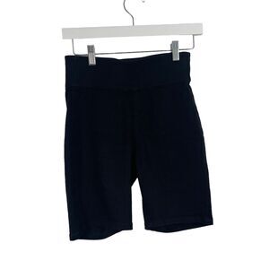 Almost Famous Stretchy Jegging Biker Shorts Black Womens Small